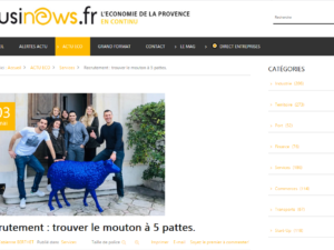 Parution presse : « Recrutement : trouver le mouton à 5 pattes! » / Businews